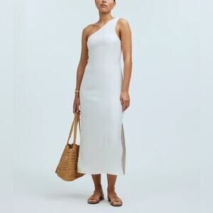 Madewell One-Shoulder Midi Dress Size 6